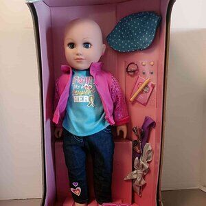 This is a My Life As 9-Piece 18-inch Survivor Doll and Accessory Set.